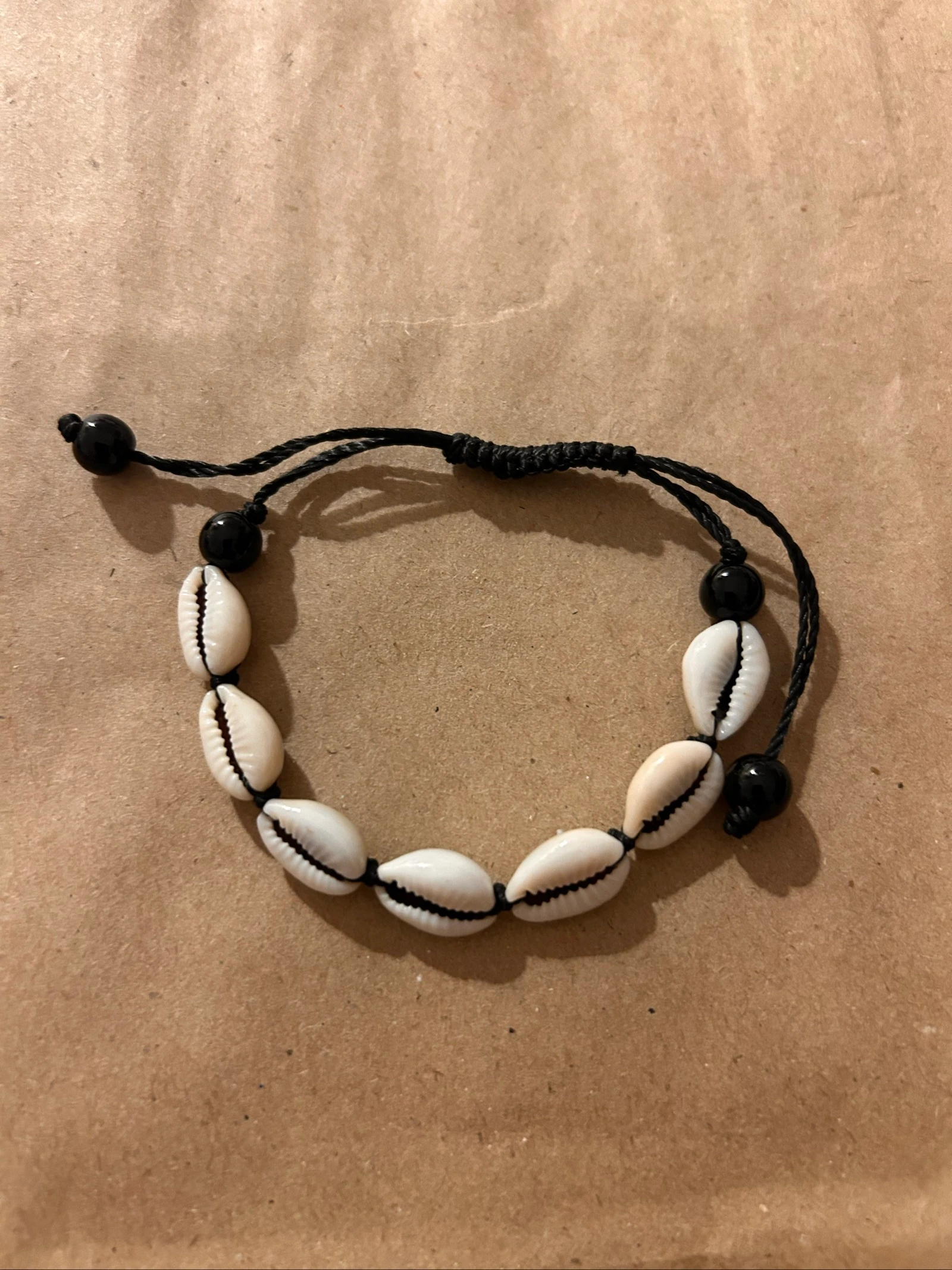 Bracelet coquillage véritable réglable